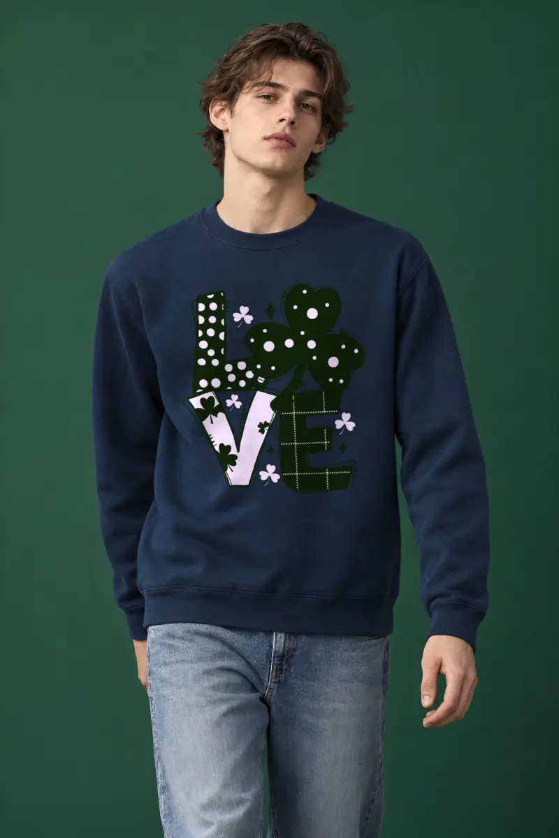 "Floral Love" Heavy Blend Unisex Crewneck Sweatshirt