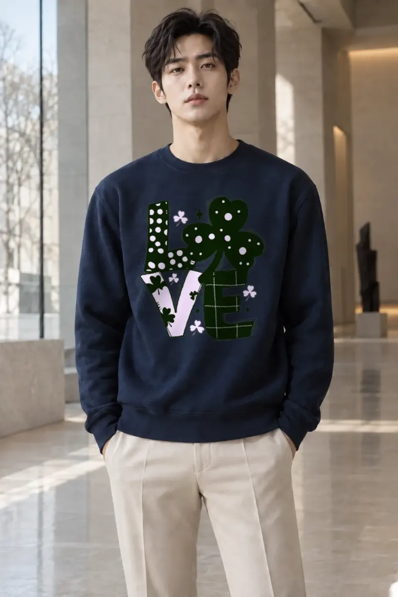 "Floral Love" Heavy Blend Unisex Crewneck Sweatshirt | Gildan 18000