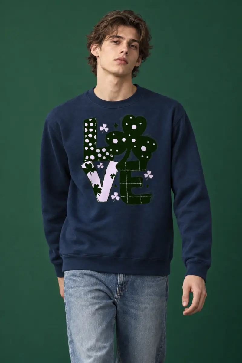 "Floral Love" Heavy Blend Unisex Crewneck Sweatshirt | Gildan 18000