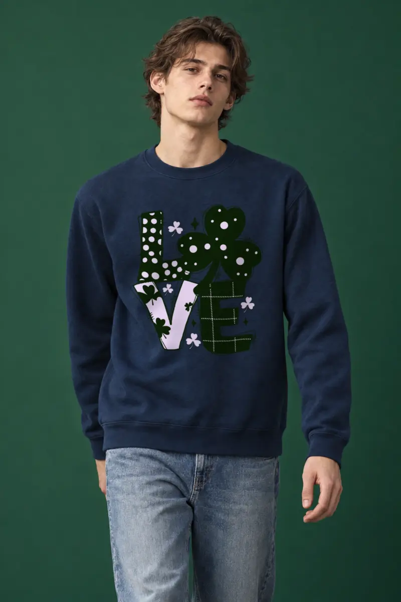 "Floral Love" Heavy Blend Unisex Crewneck Sweatshirt