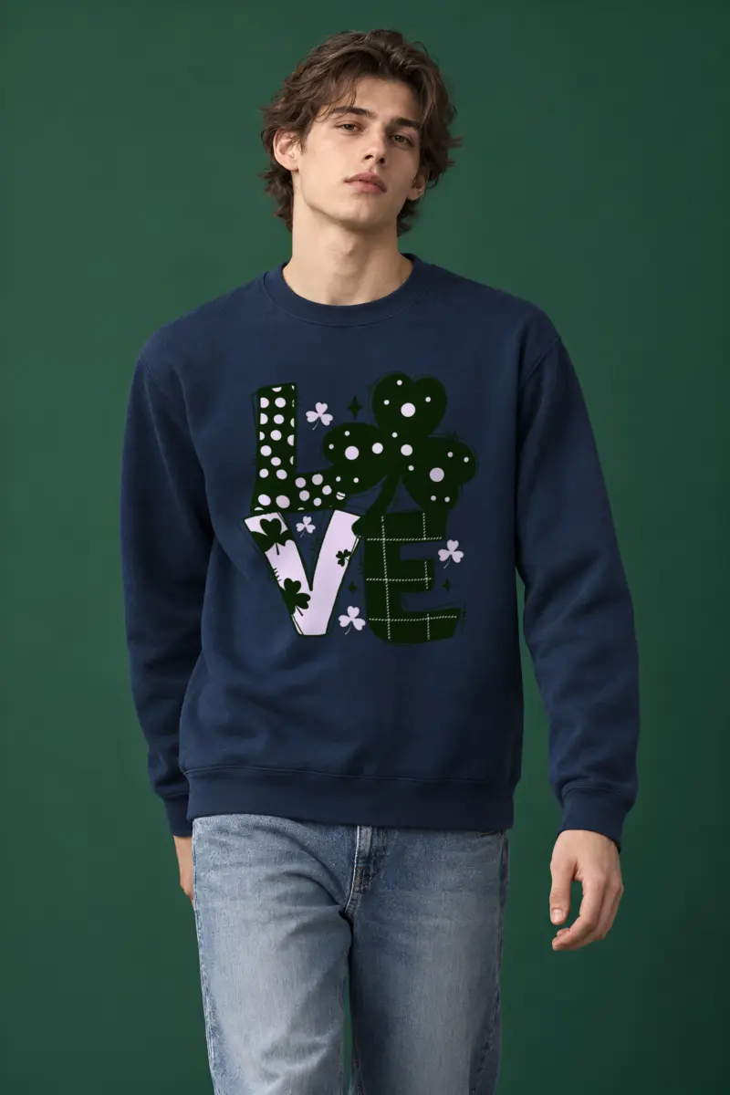 "Floral Love" Heavy Blend Unisex Crewneck Sweatshirt