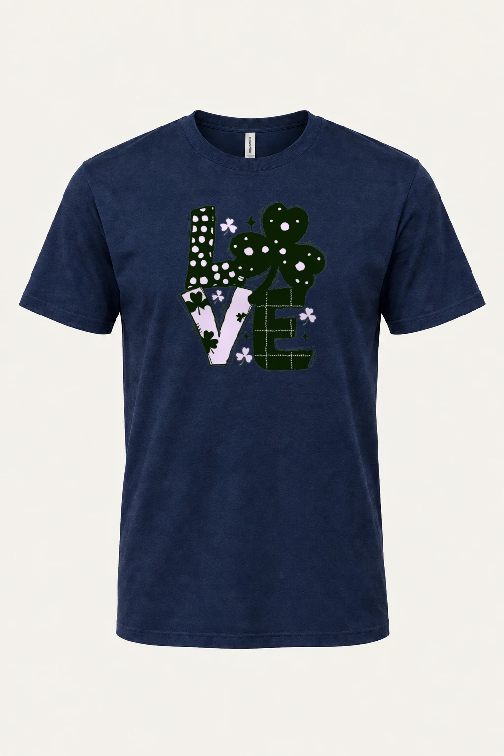 "Floral Love Lettering" Heavyweight Unisex Crewneck T-shirt | Gildan 5000