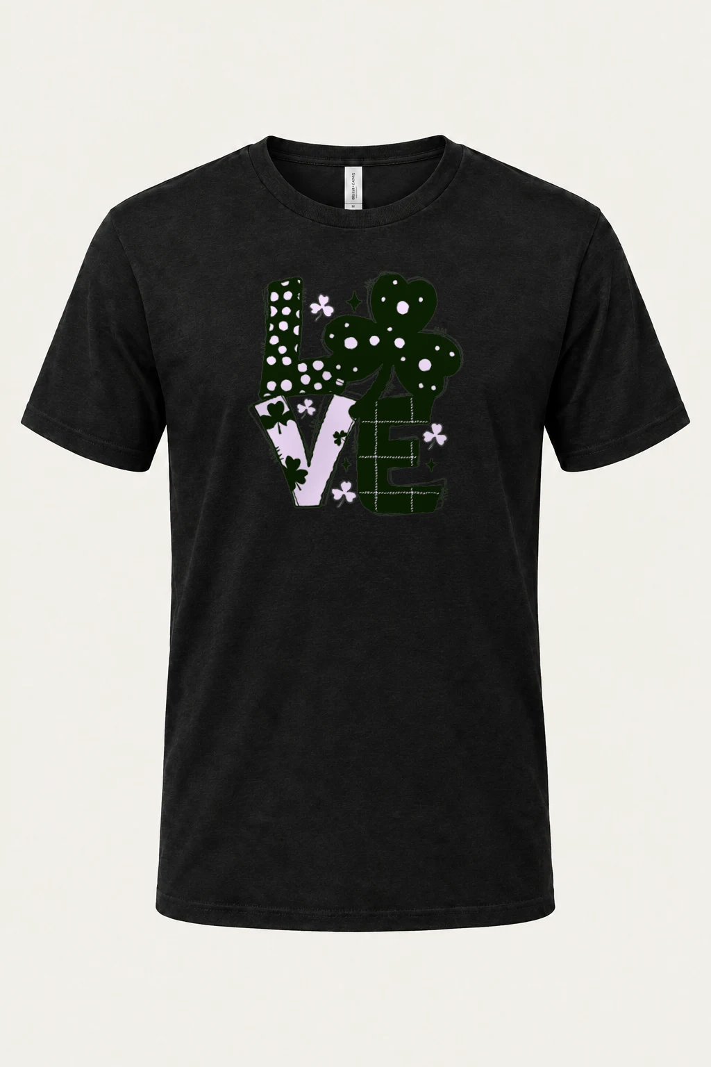 "Floral Love Lettering" Heavyweight Unisex Crewneck T-shirt | Gildan 5000