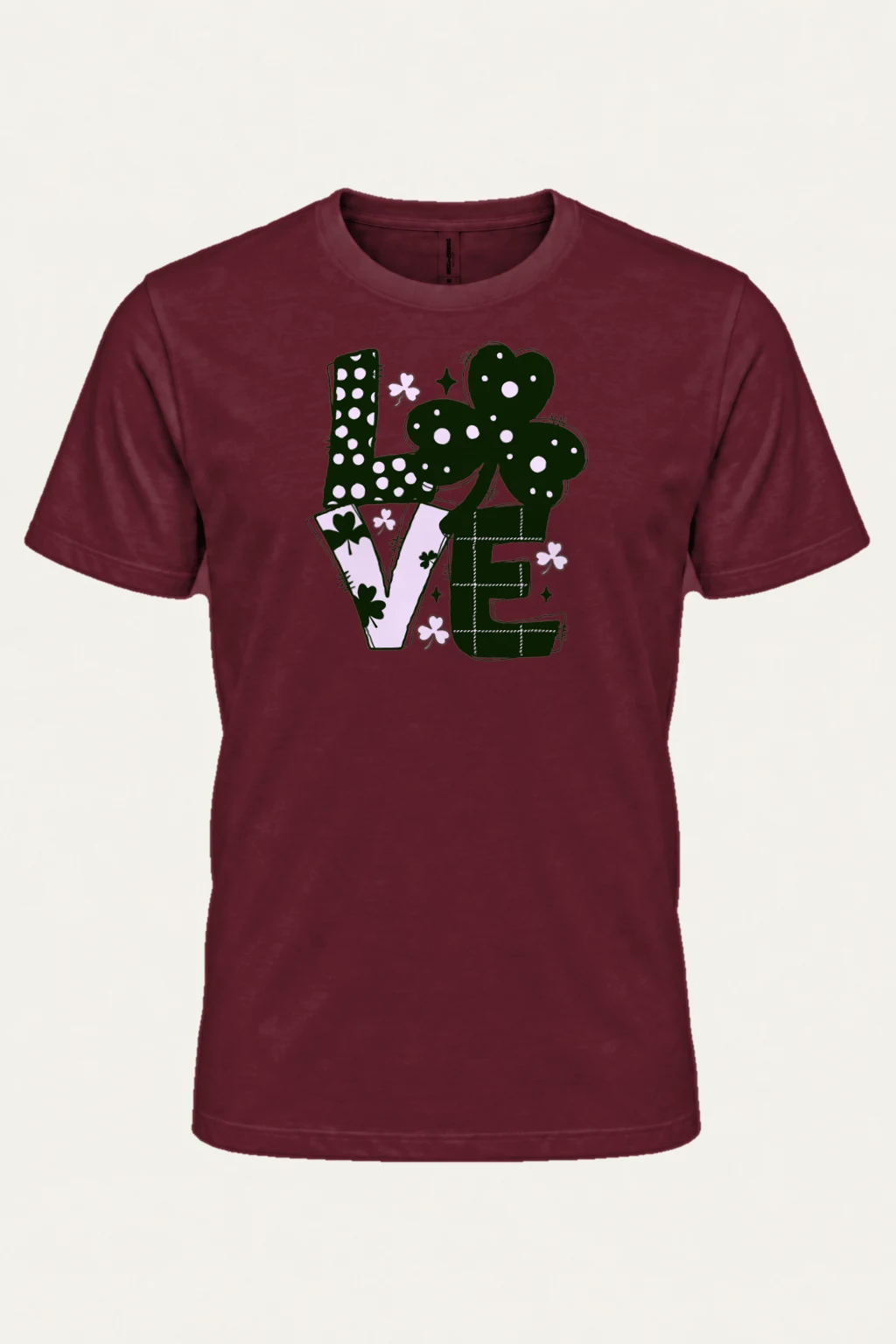 "Floral Love Lettering" Heavyweight Unisex Crewneck T-shirt | Gildan 5000