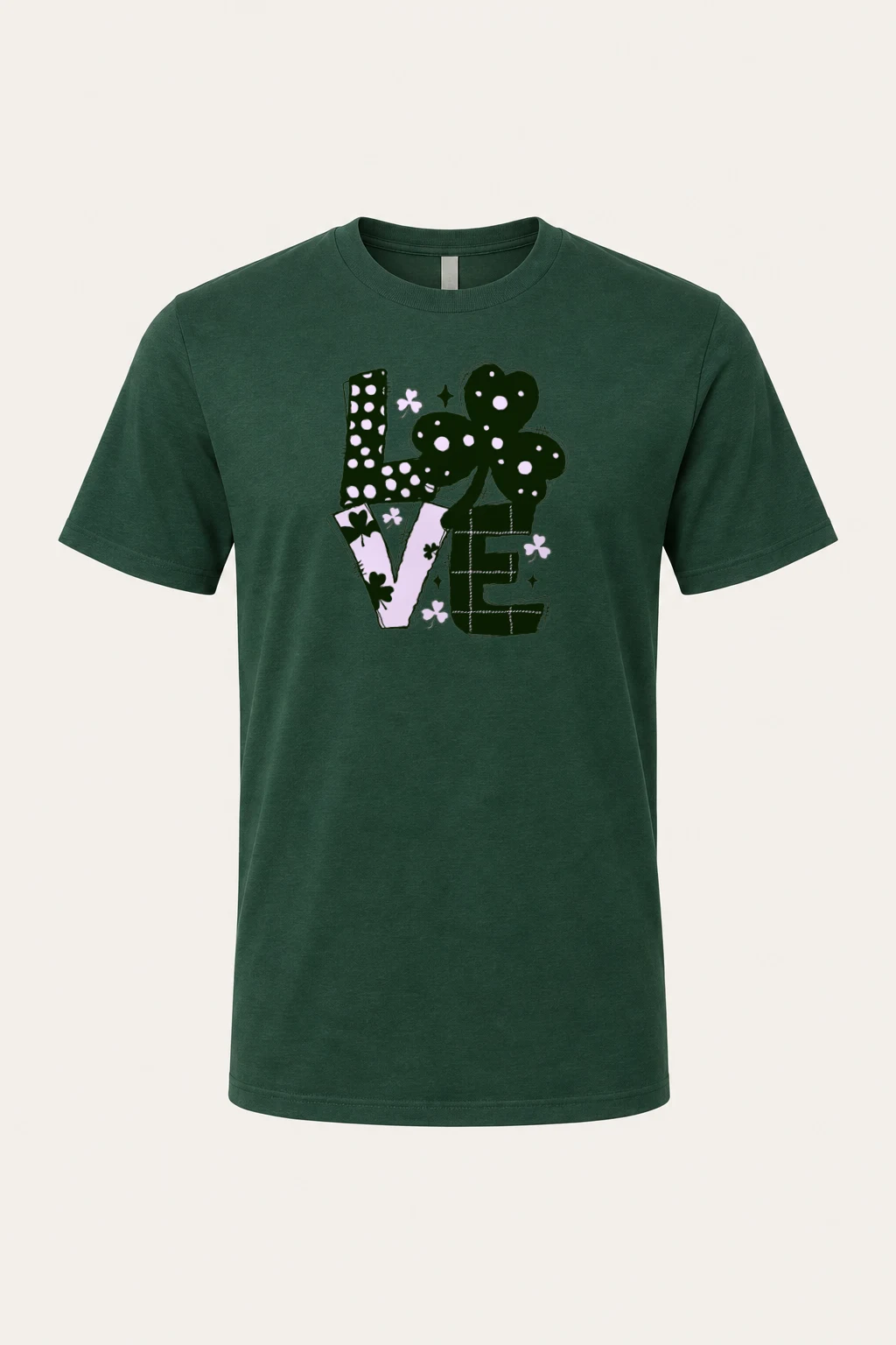 "Floral Love Lettering" Heavyweight Unisex Crewneck T-shirt | Gildan 5000