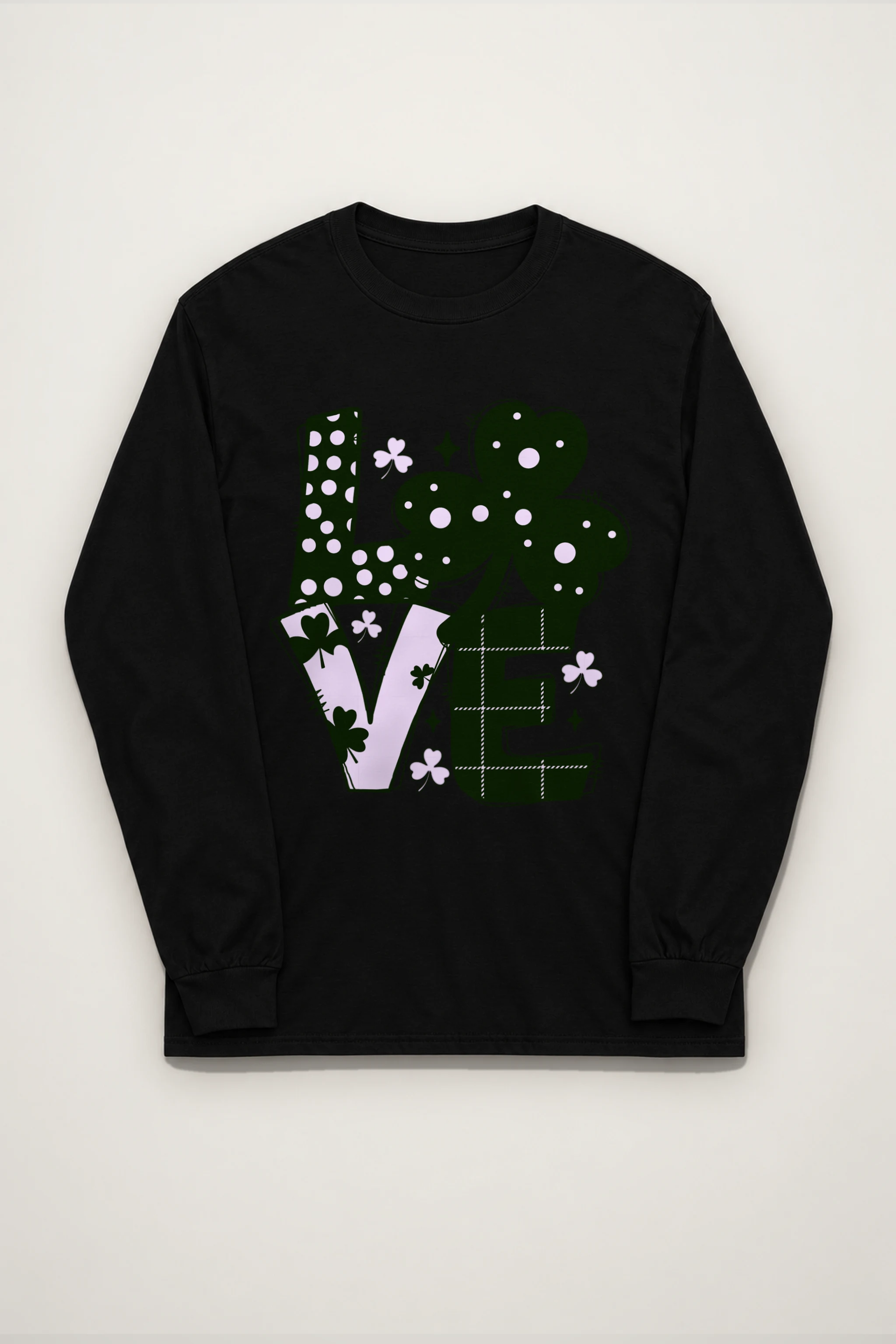 "Floral Love Lettering" Unisex Longsleeve T-shirt
