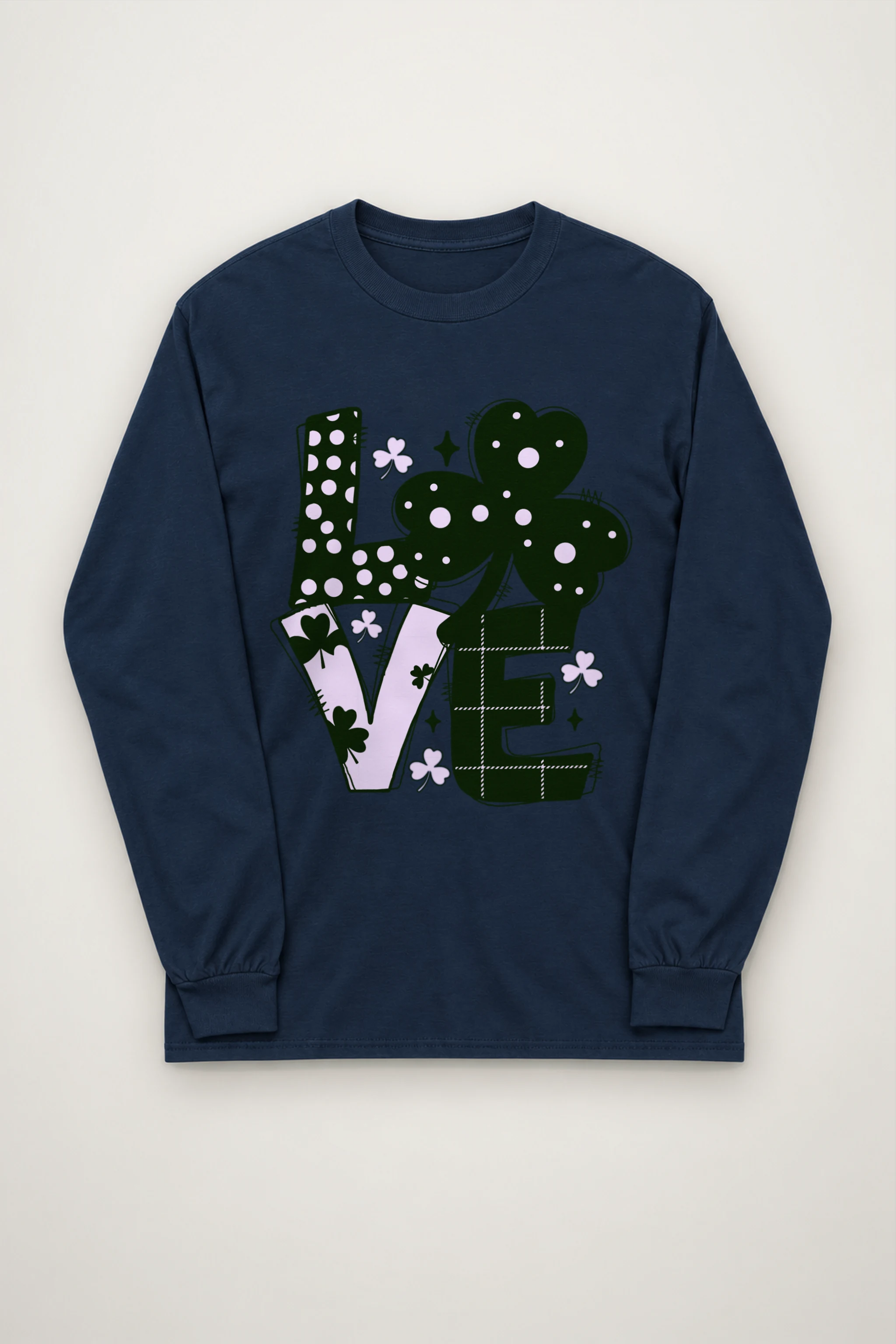 "Floral Love Lettering" Unisex Longsleeve T-shirt