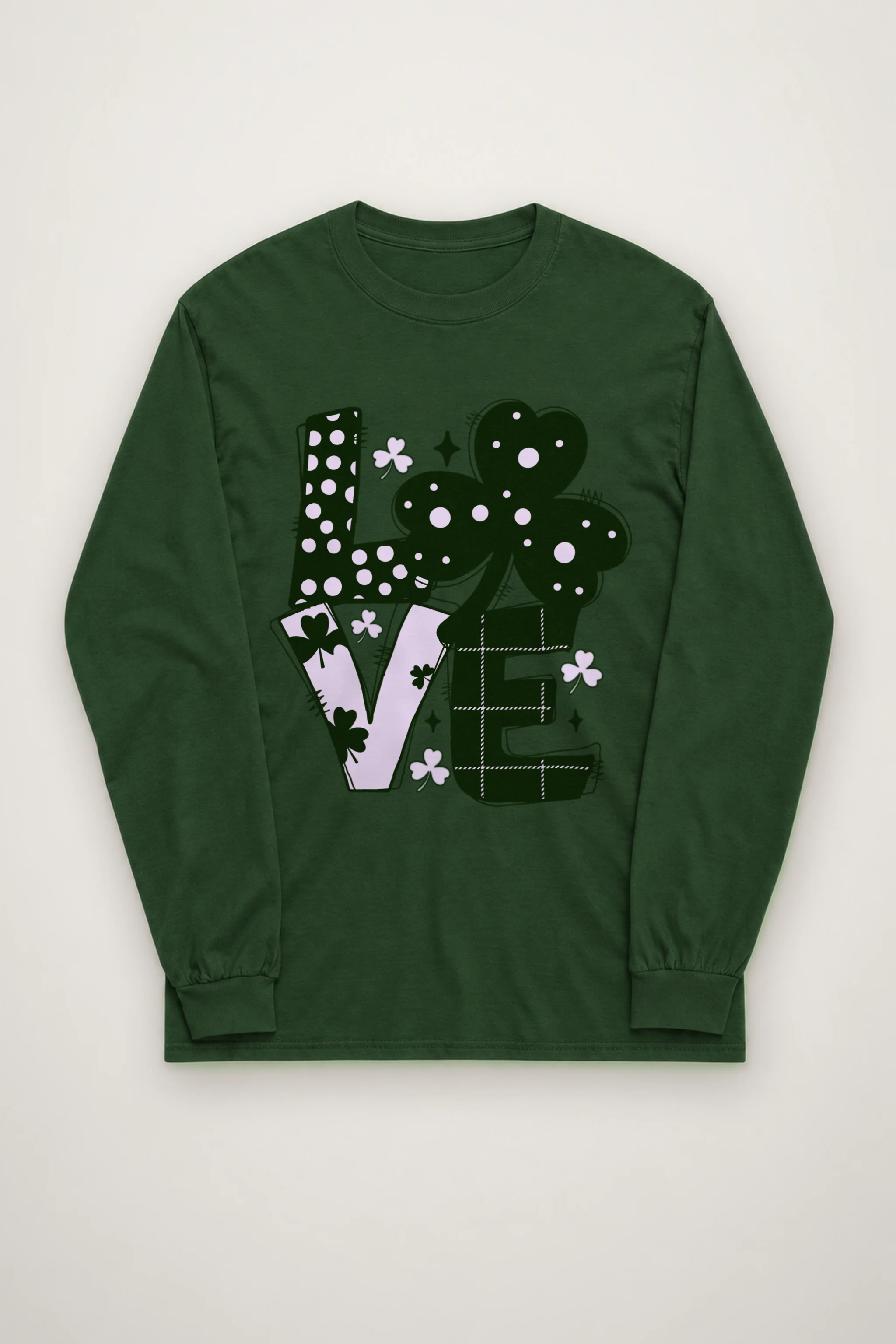 "Floral Love Lettering" Unisex Longsleeve T-shirt