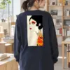 "Floral Profile" Unisex Longsleeve T-shirt | Gildan 2400