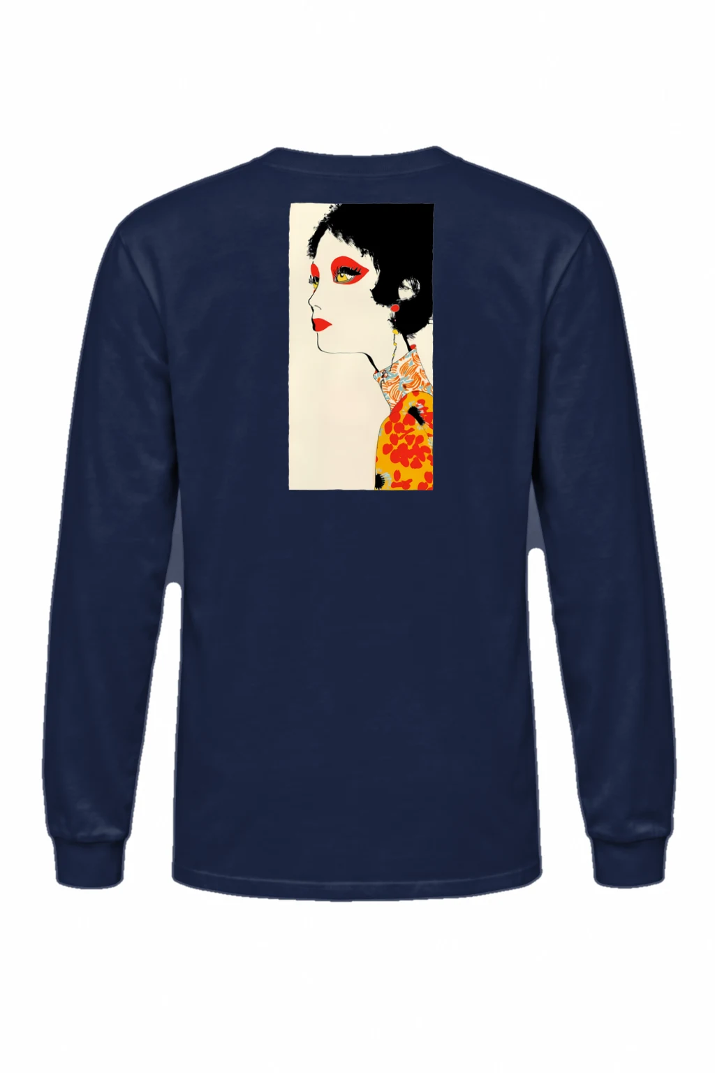 "Floral Profile" Unisex Longsleeve T-shirt | Gildan 2400