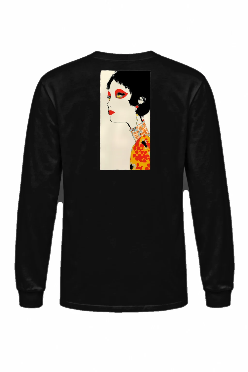 "Floral Profile" Unisex Longsleeve T-shirt | Gildan 2400