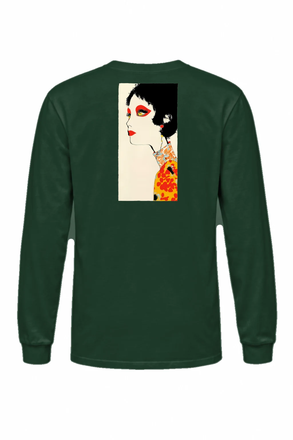 "Floral Profile" Unisex Longsleeve T-shirt | Gildan 2400