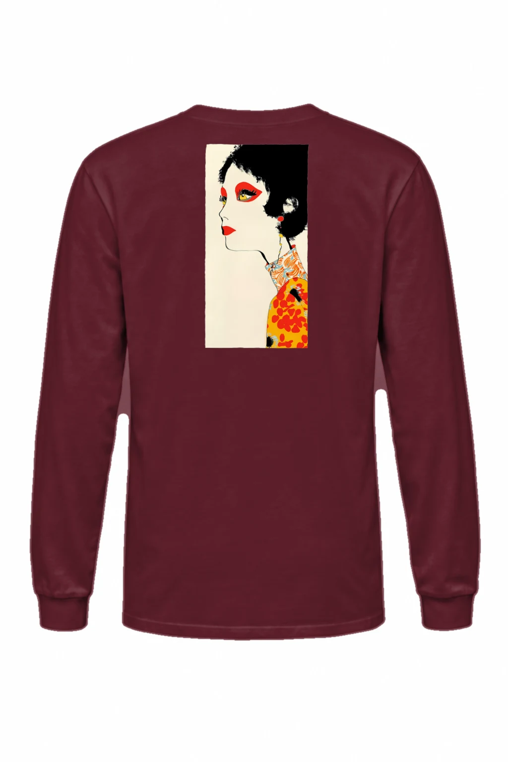 "Floral Profile" Unisex Longsleeve T-shirt | Gildan 2400