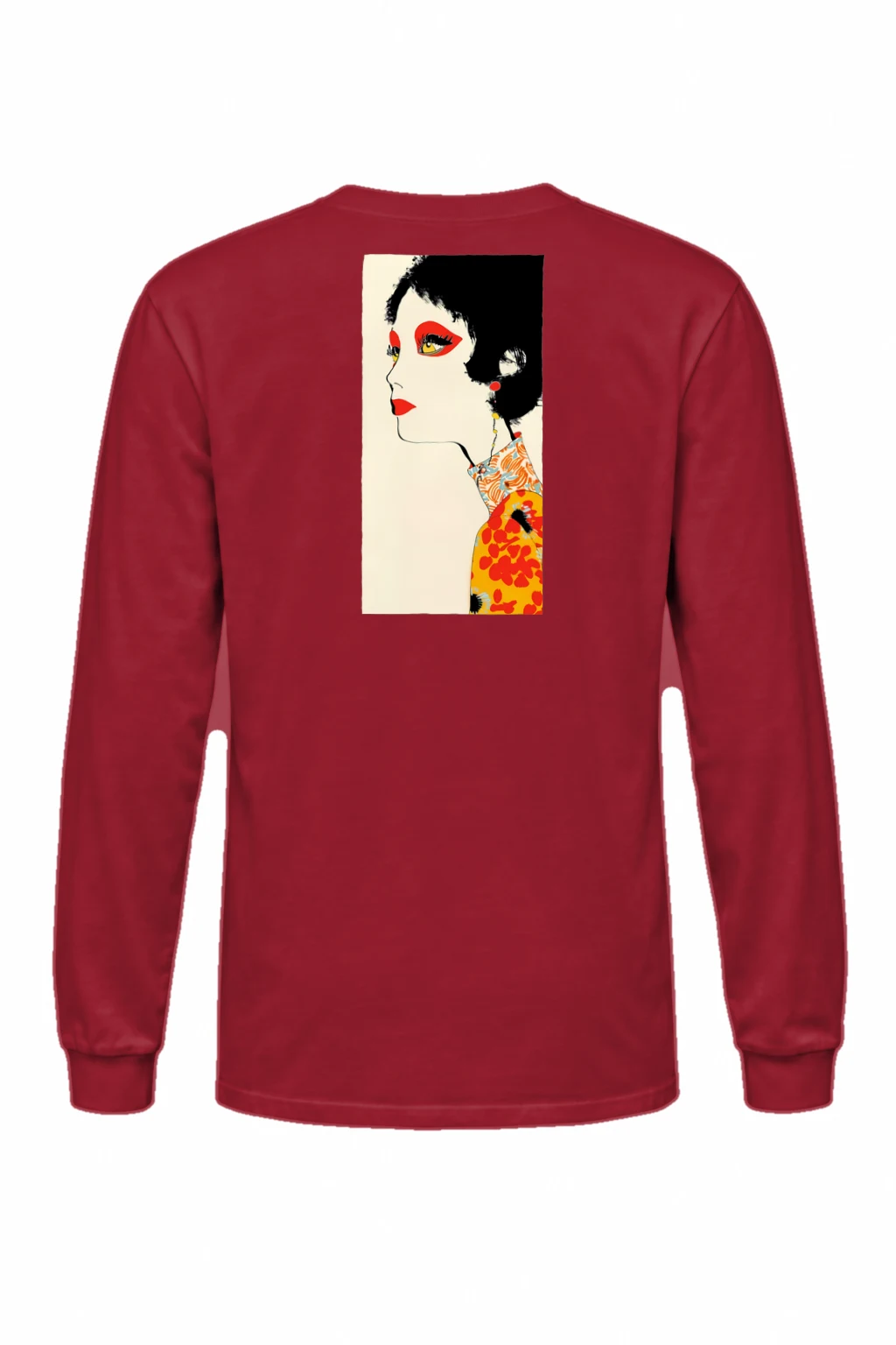"Floral Profile" Unisex Longsleeve T-shirt | Gildan 2400