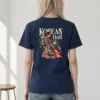 "Floral Robe Woman" Heavyweight Unisex Crewneck T-shirt