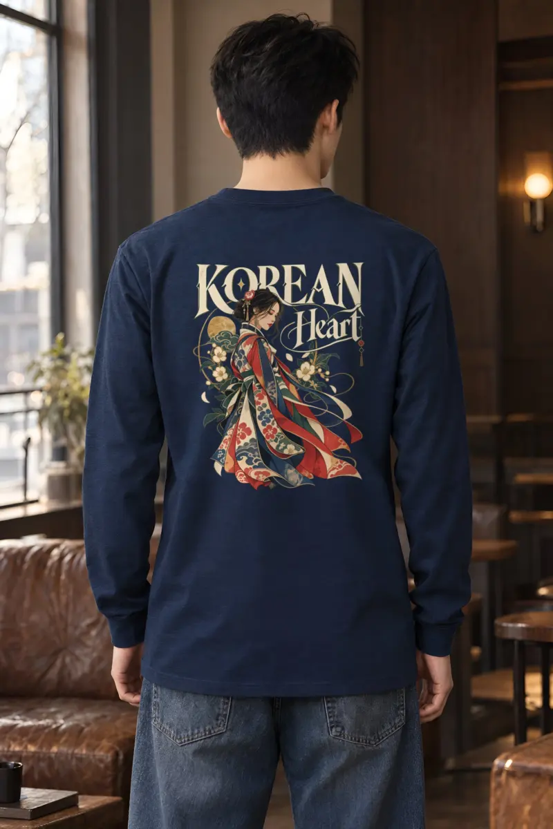 "Floral Robe Woman" Unisex Longsleeve T-shirt