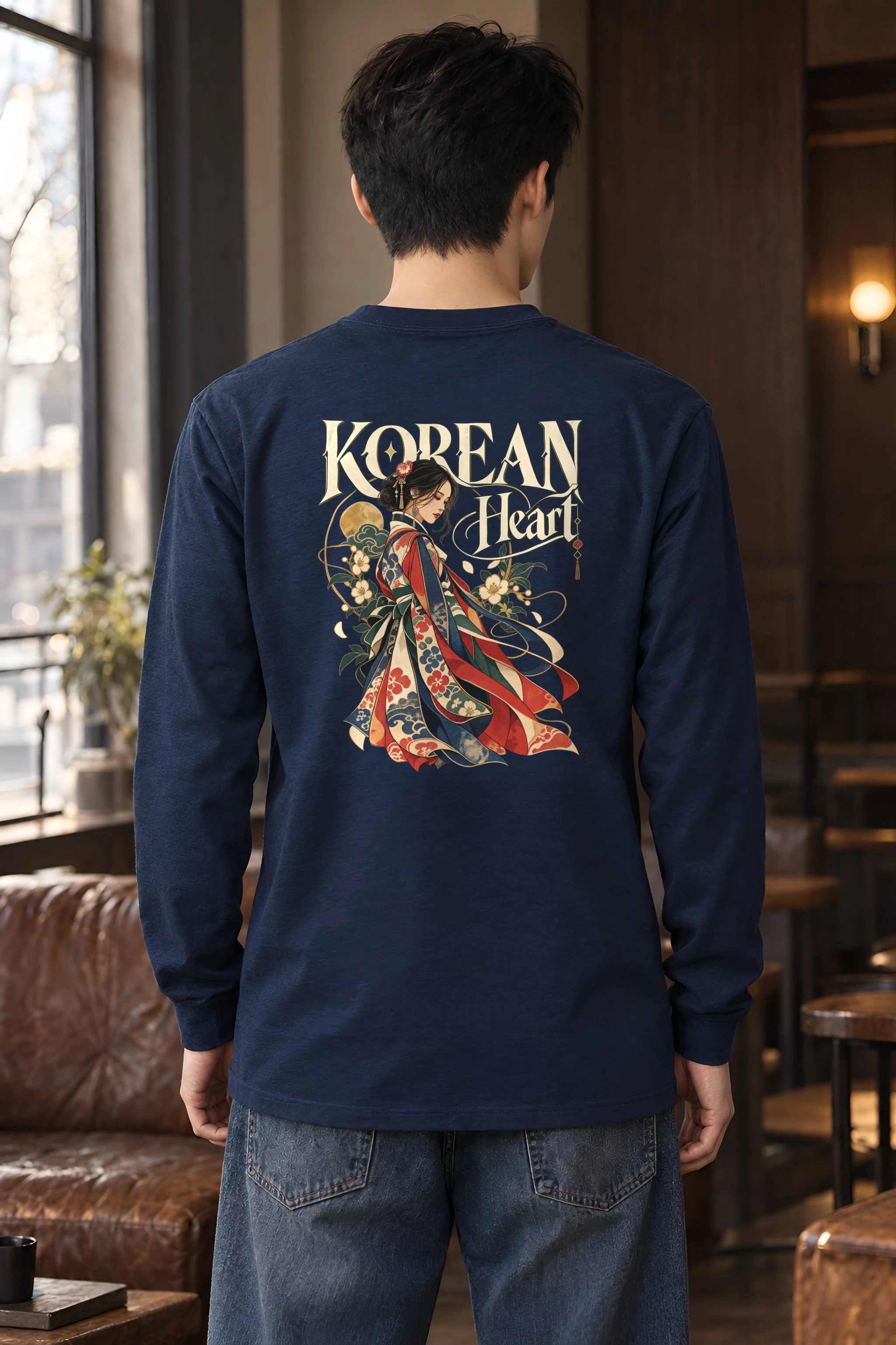 "Floral Robe Woman" Unisex Longsleeve T-shirt