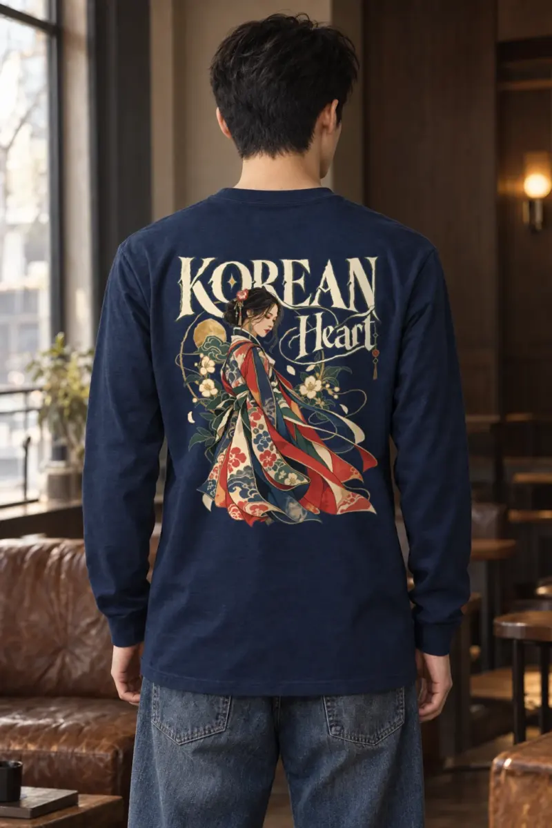 "Floral Robe Woman" Unisex Longsleeve T-shirt