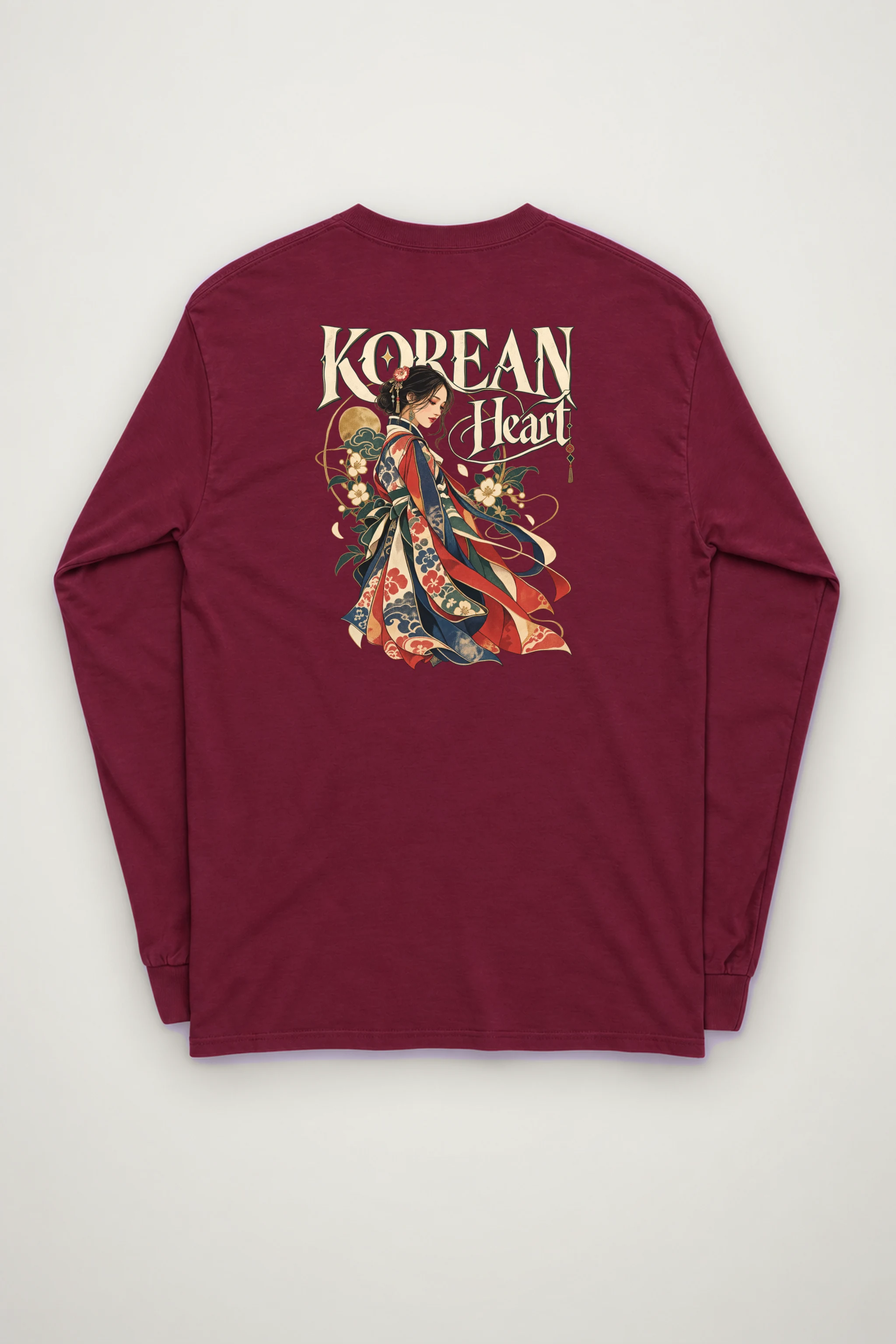 "Floral Robe Woman" Unisex Longsleeve T-shirt