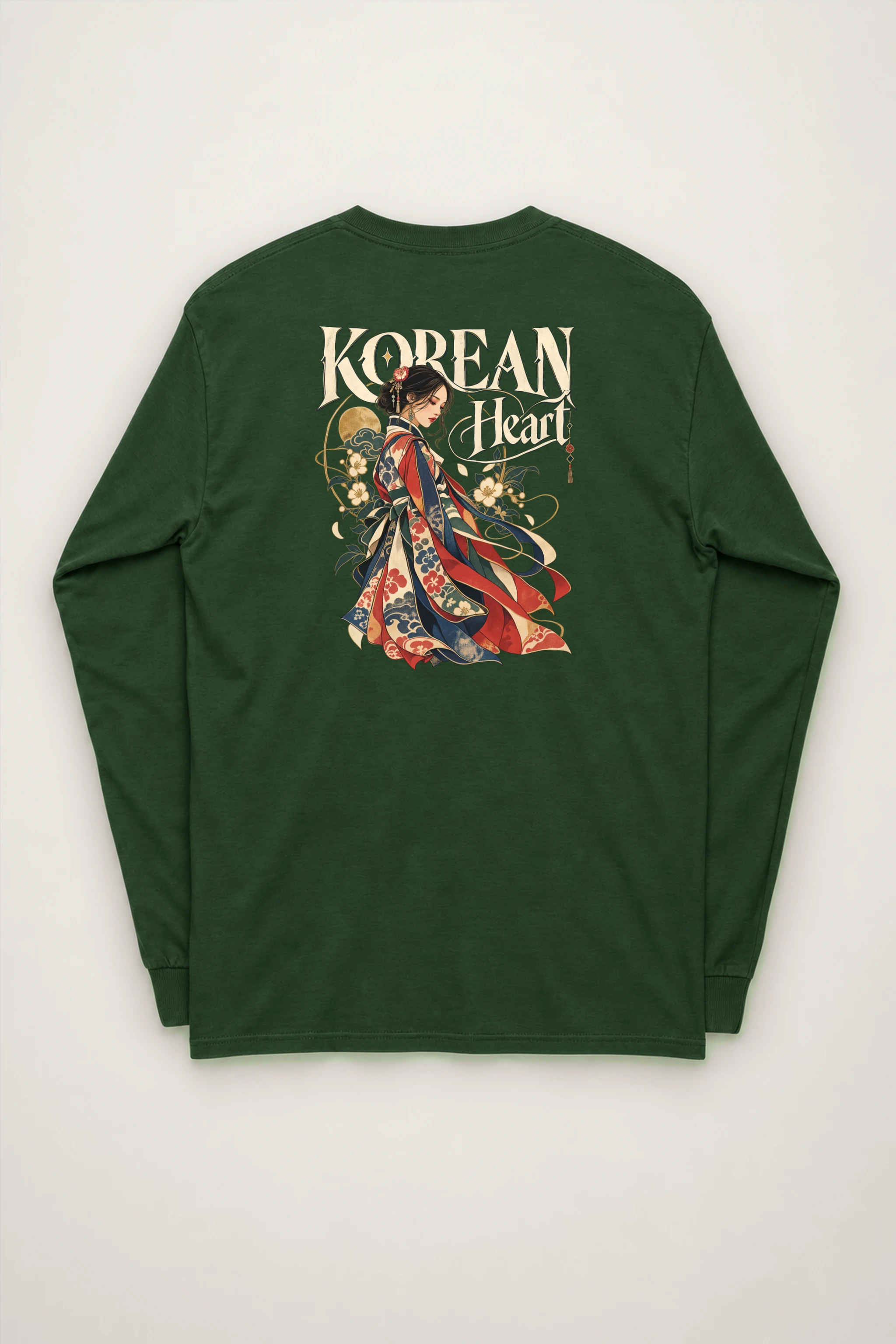 "Floral Robe Woman" Unisex Longsleeve T-shirt