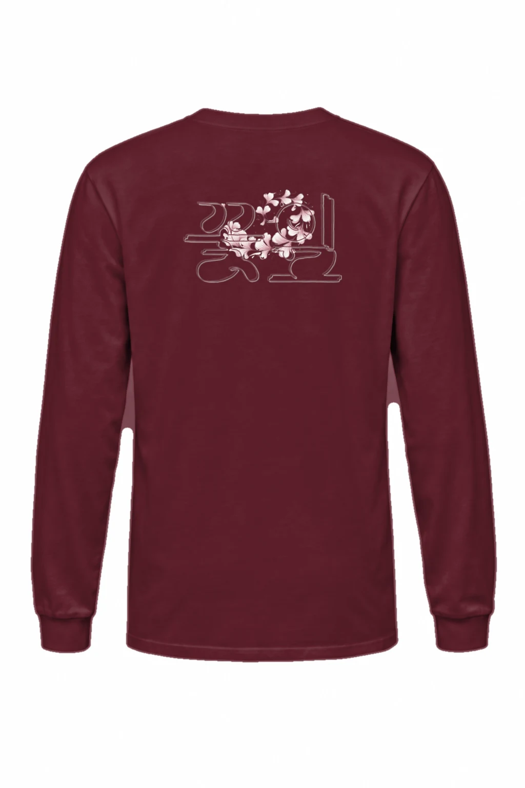"Floral Script Ornament" Unisex Longsleeve T-shirt | Gildan 2400