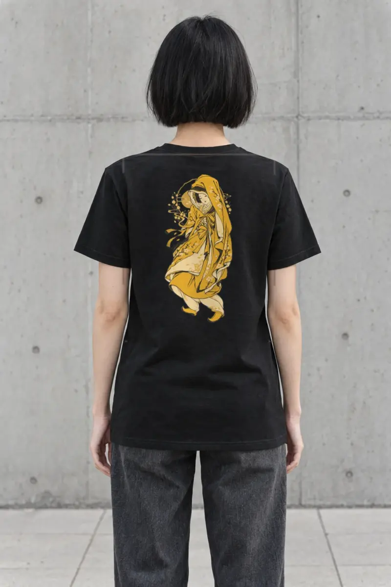 "Floral Veil" Heavyweight Unisex Crewneck T-shirt