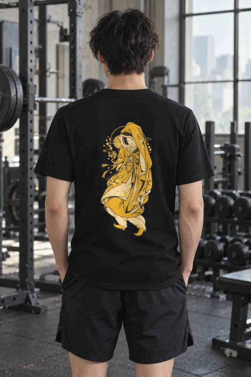 "Floral Veil" Heavyweight Unisex Crewneck T-shirt