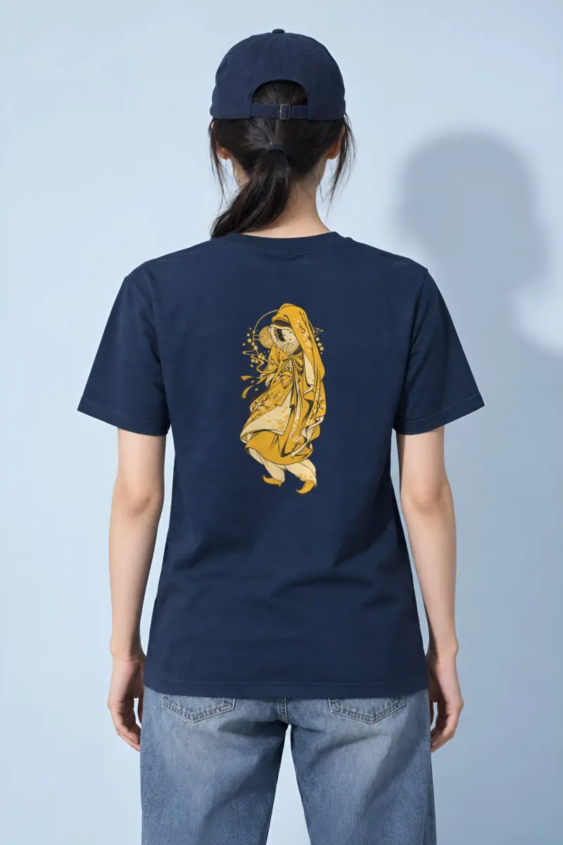"Floral Veil" Heavyweight Unisex Crewneck T-shirt