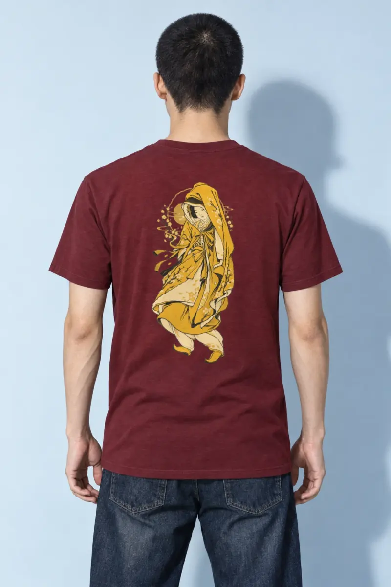 "Floral Veil" Heavyweight Unisex Crewneck T-shirt | Gildan 5000