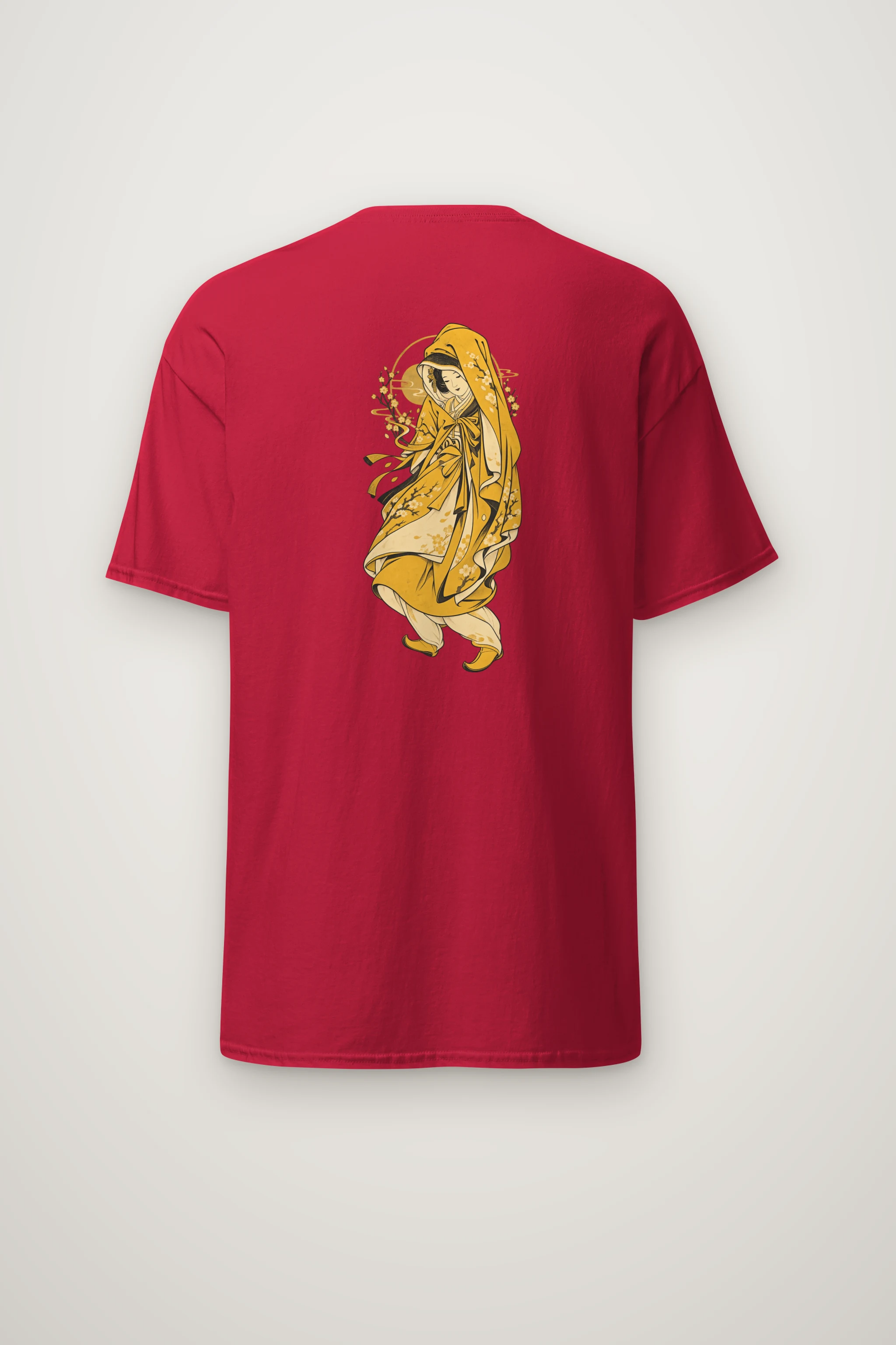 "Floral Veil" Heavyweight Unisex Crewneck T-shirt