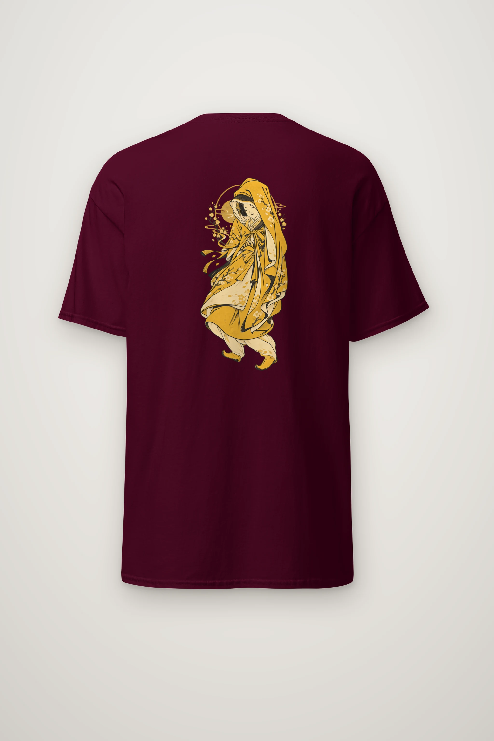 "Floral Veil" Heavyweight Unisex Crewneck T-shirt