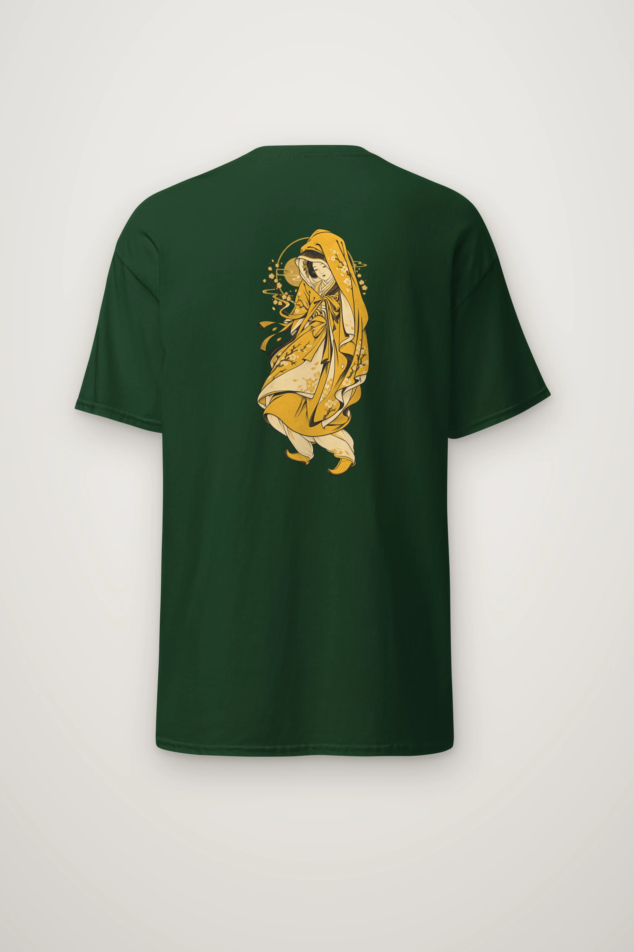 "Floral Veil" Heavyweight Unisex Crewneck T-shirt
