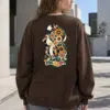 "Floral Woman Profile" Heavy Blend Unisex Crewneck Sweatshirt | Gildan 18000