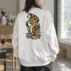 "Floral Woman Profile" Heavy Blend Unisex Crewneck Sweatshirt | Gildan 18000