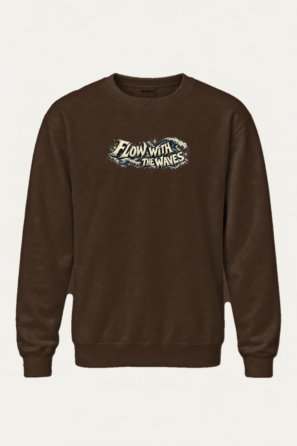 "Flow With The Waves" Heavy Blend Unisex Crewneck Sweatshirt | Gildan 18000
