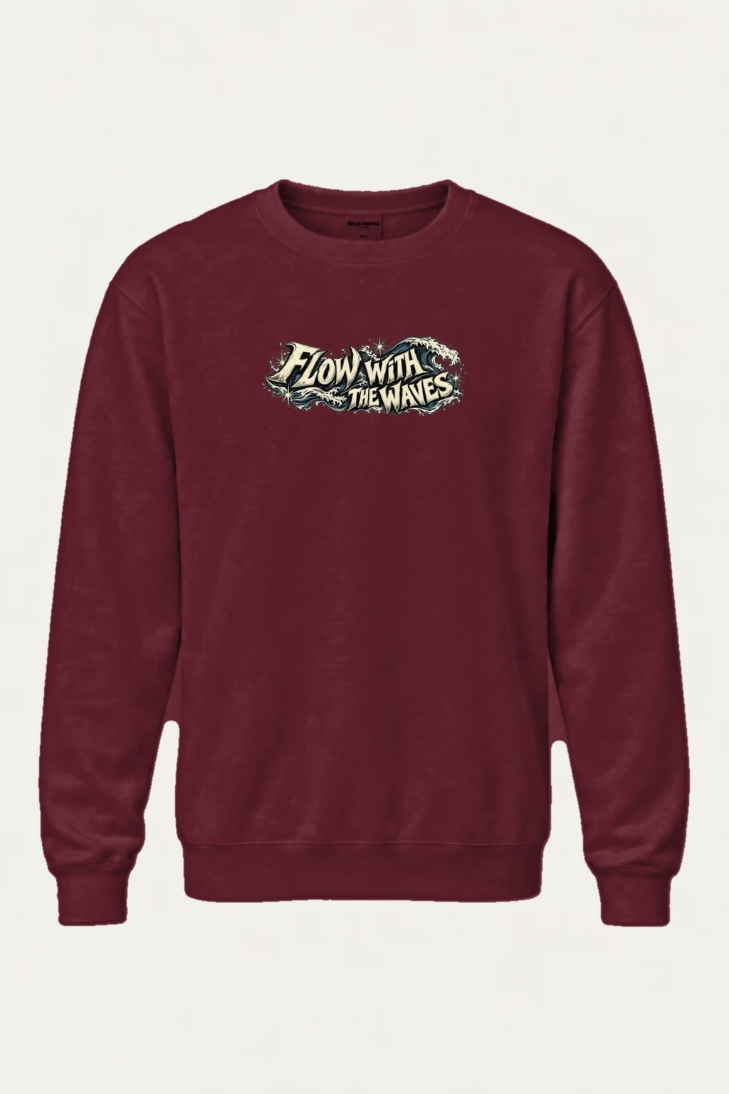 "Flow With The Waves" Heavy Blend Unisex Crewneck Sweatshirt | Gildan 18000