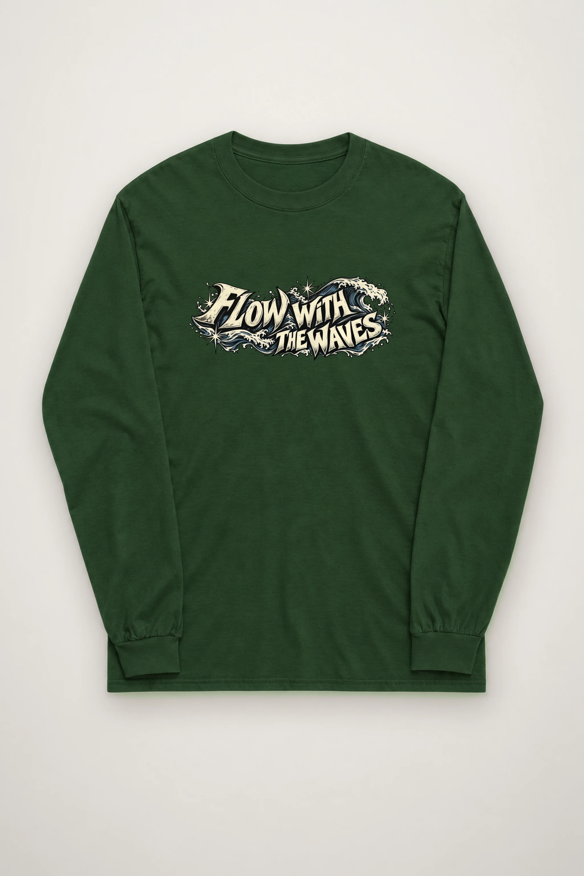 "Flow With The Waves" Unisex Longsleeve T-shirt