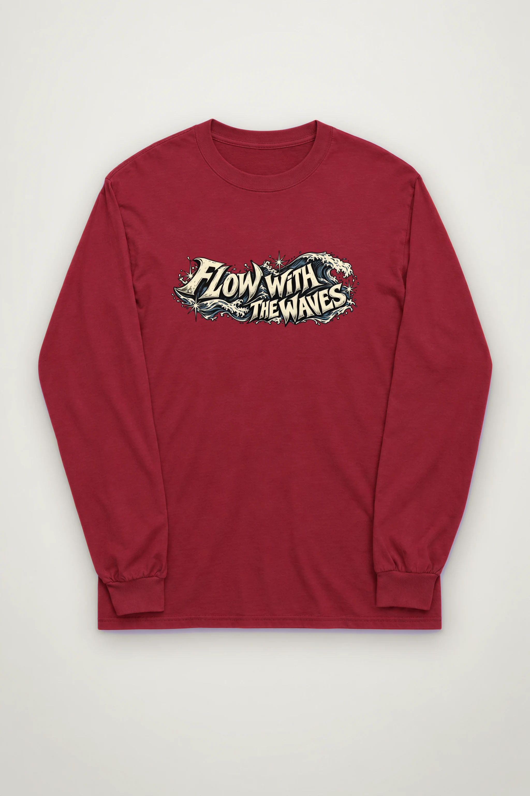 "Flow With The Waves" Unisex Longsleeve T-shirt