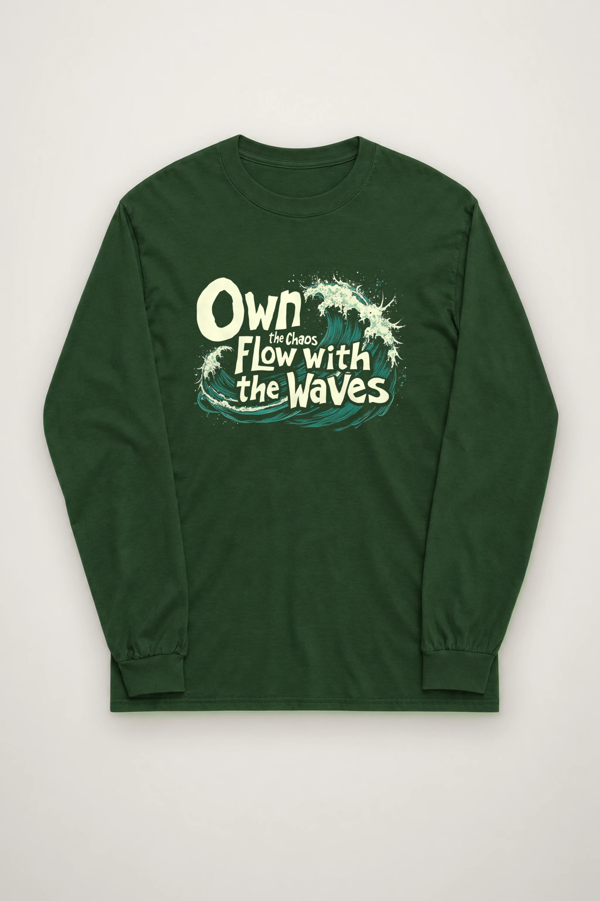 "Flow With Waves" Unisex Longsleeve T-shirt