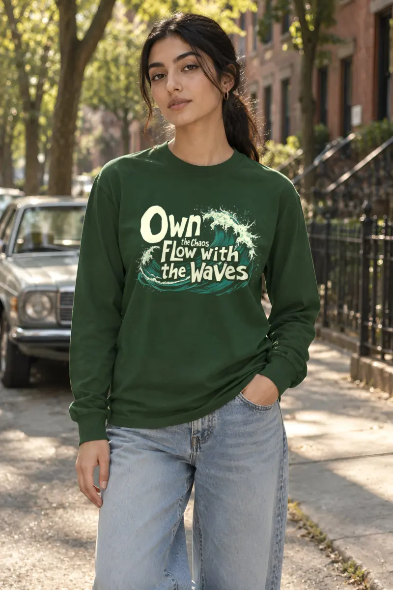 "Flow With Waves" Unisex Longsleeve T-shirt