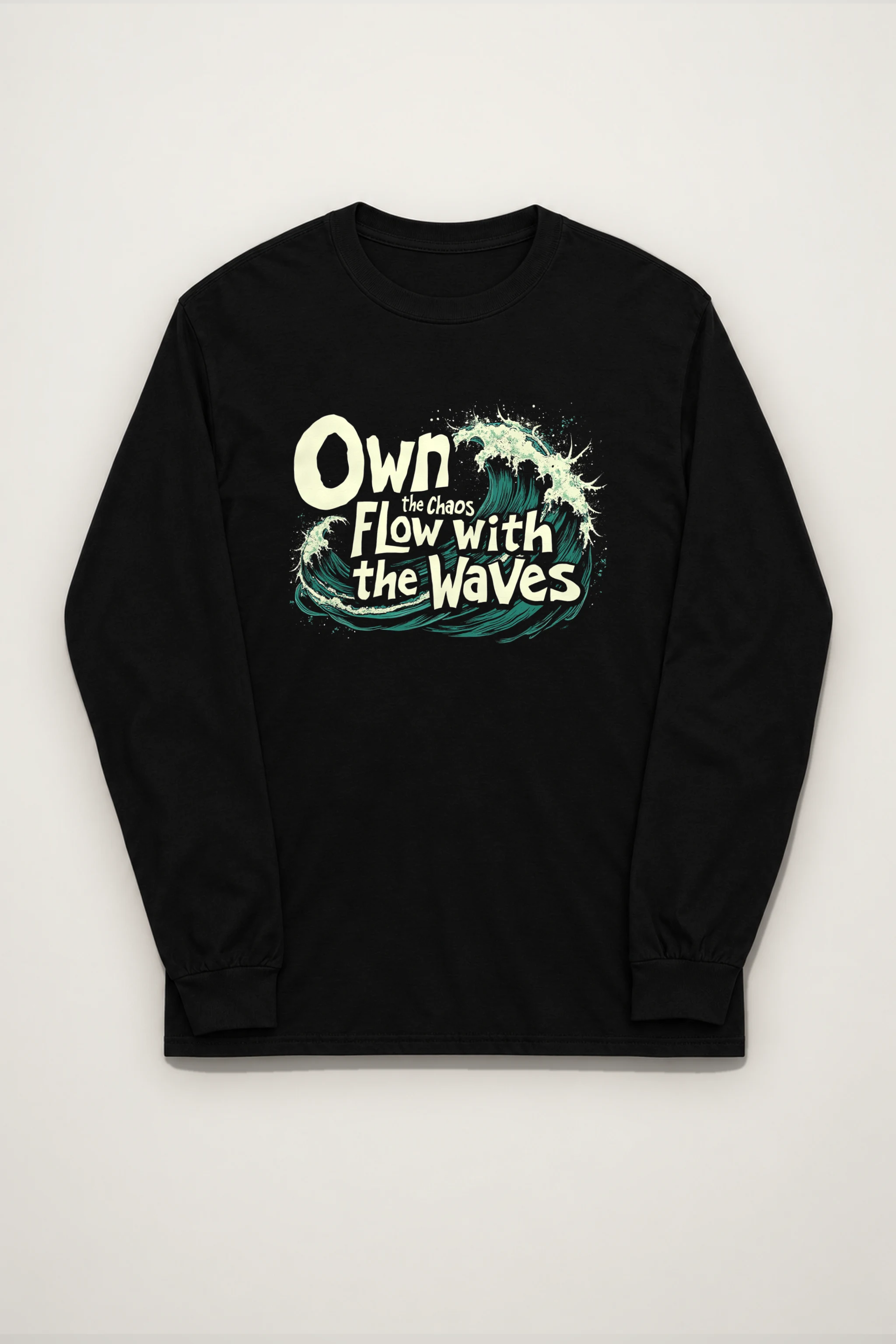 "Flow With Waves" Unisex Longsleeve T-shirt