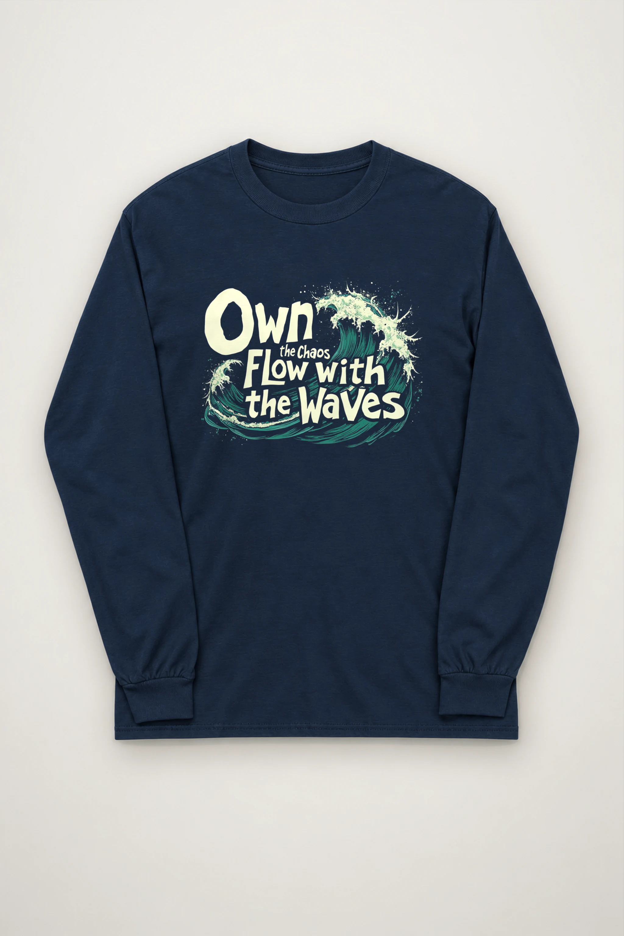"Flow With Waves" Unisex Longsleeve T-shirt