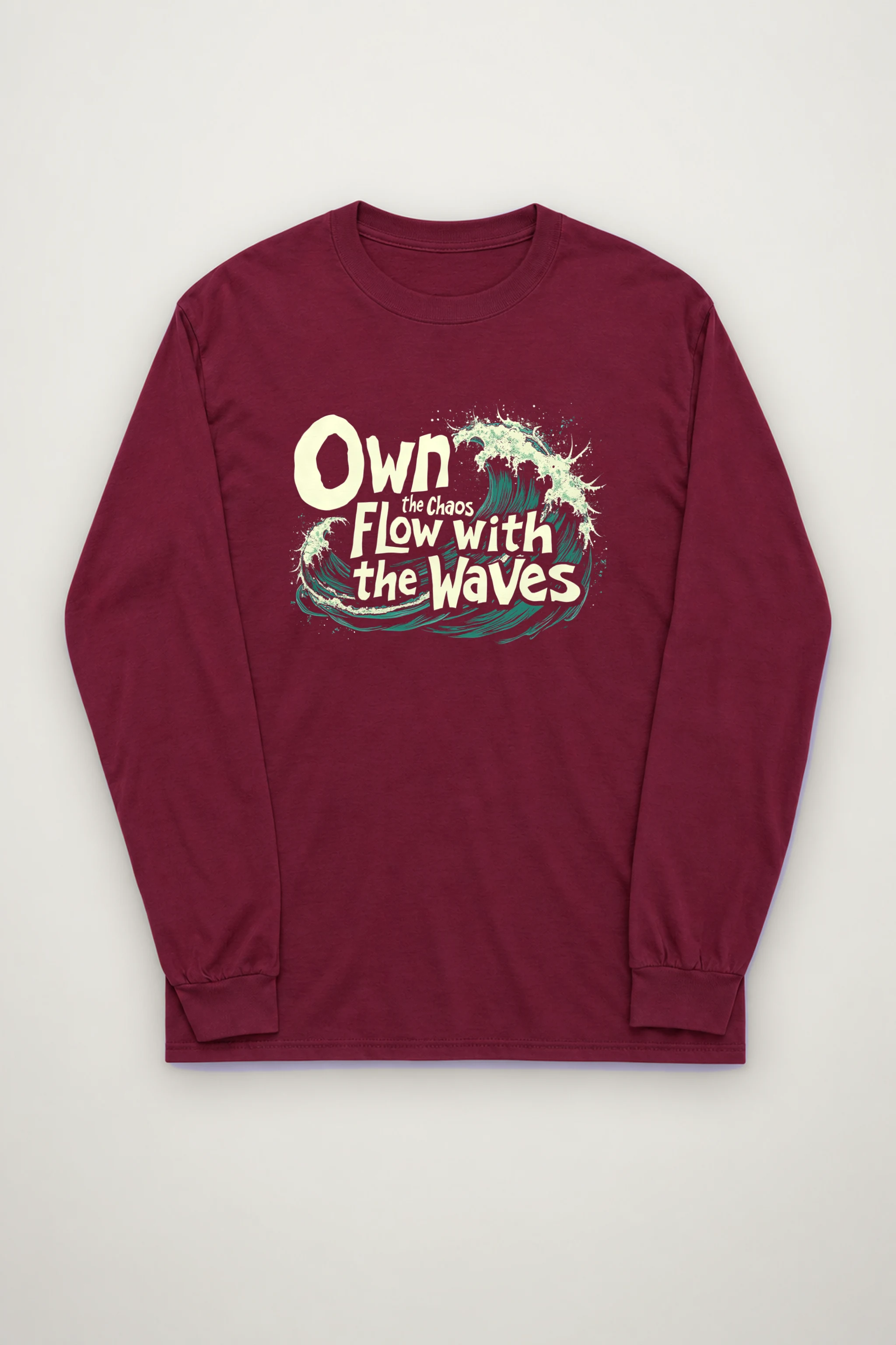 "Flow With Waves" Unisex Longsleeve T-shirt