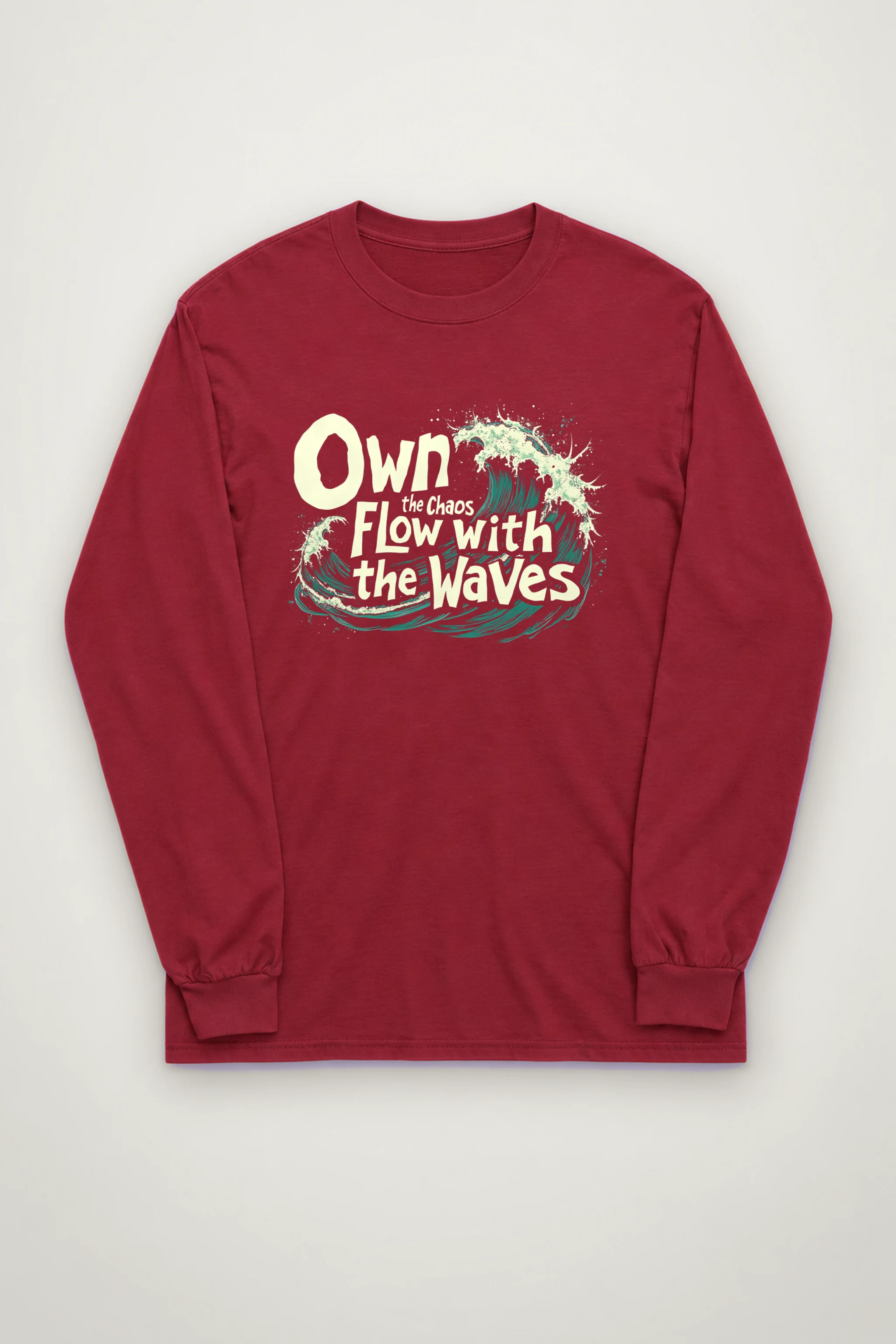 "Flow With Waves" Unisex Longsleeve T-shirt