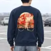 "Flower Basket Cyclist" Heavy Blend Unisex Crewneck Sweatshirt