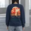 "Flower Basket Cyclist" Heavy Blend Unisex Crewneck Sweatshirt | Gildan 18000