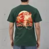 "Flower Basket Cyclist" Heavyweight Unisex Crewneck T-shirt | Gildan 5000