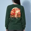 "Flower Basket Cyclist" Unisex Longsleeve T-shirt | Gildan 2400
