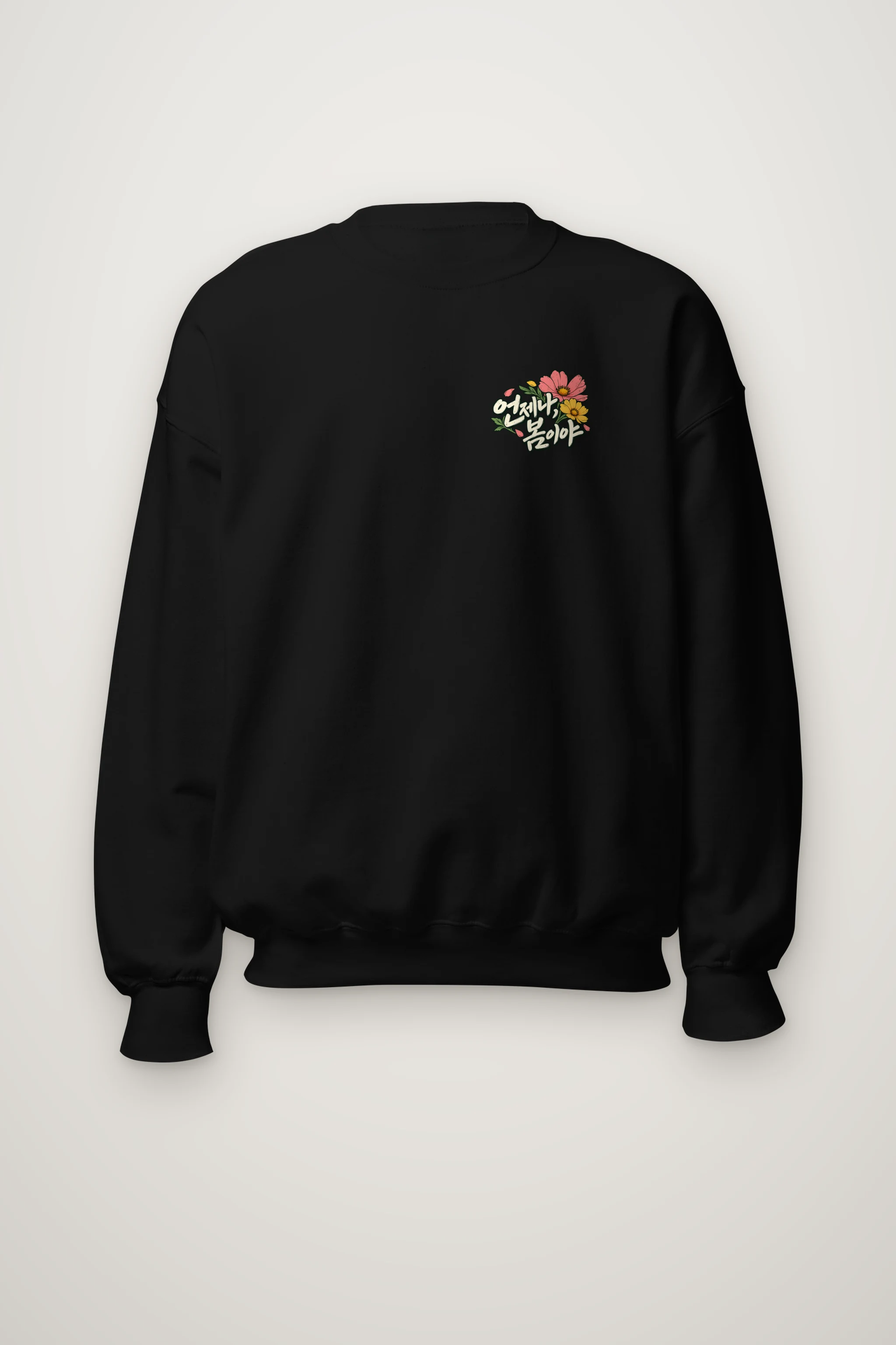 "Flower-Filled Camera" Heavy Blend Unisex Crewneck Sweatshirt