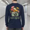 "Flower-Filled Camera" Unisex Longsleeve T-shirt | Gildan 2400